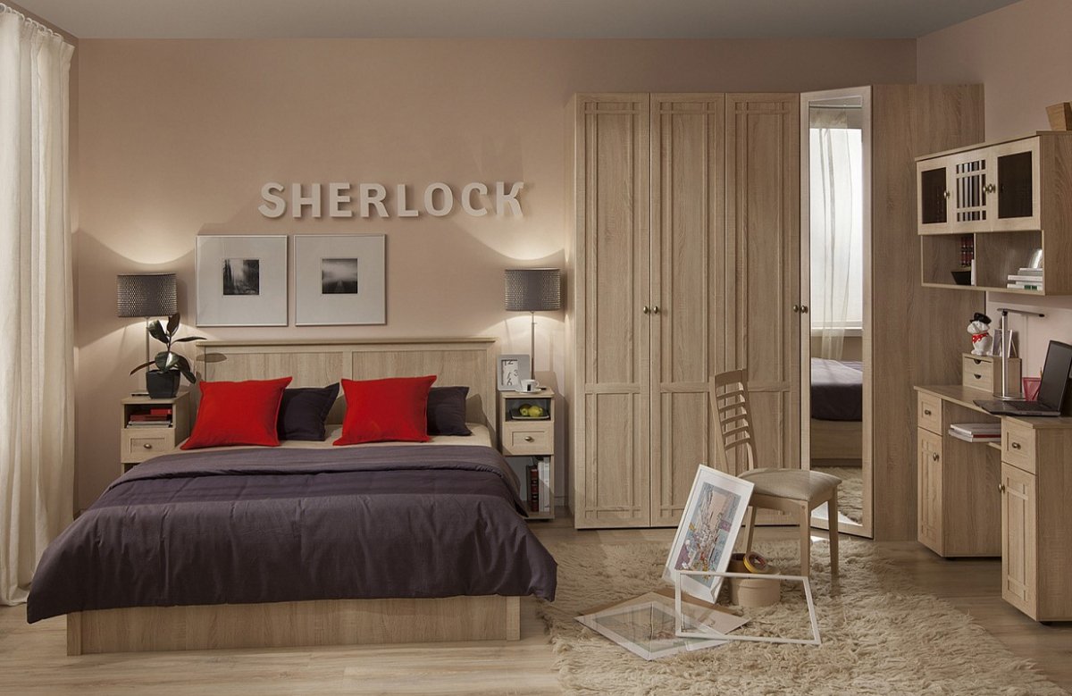 Cпальный гарнитур Sherlock Дуб Сонома Глазов