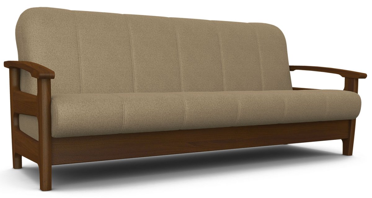 Диван Омега BRAVO LIGHT BROWN Орех (Лак) Элегия