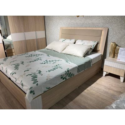 Кровать Беатрис с подсветкой и ПМ 160х200