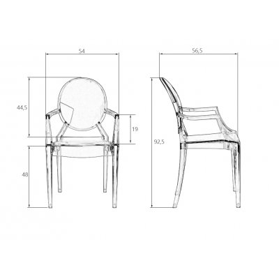 Стул обеденный DOBRIN LOUIS GHOST DOBRIN фото 7