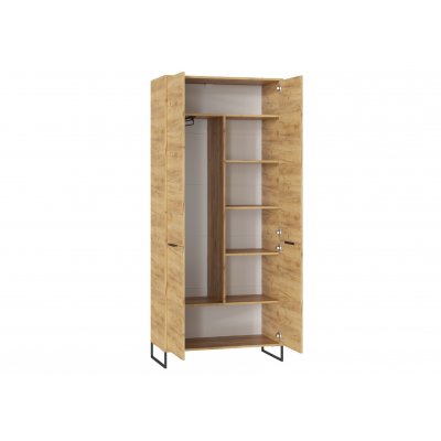 Шкаф 2-х дверный LOFT ШК-003 Дуб Крафт Золотой