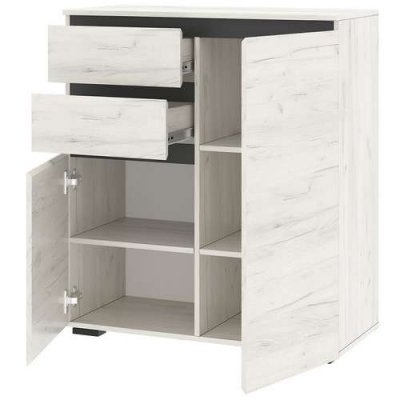 Тумба Гретта 2С2Я Крафт белый