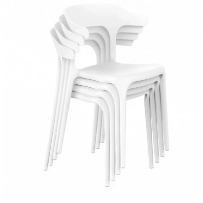 Стул Enova Белый Индонезия фото 2