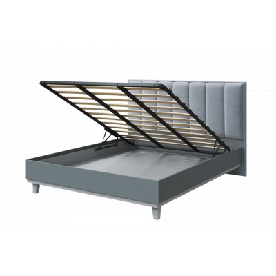 Интерьерная кровать Лаура Soft 120х200 Серый