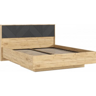 Кровать парящая Ирис 160х200 Дуб Крафт/Браш Графит