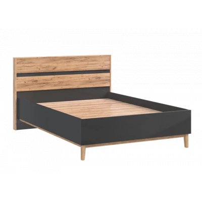 Кровать Кельн 140х200 Дуб Крафт/Графит