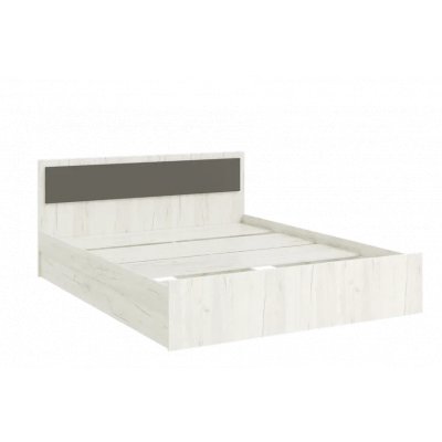 Кровать Фиеста NEW 160х200 Дуб Крафт Белый/Графит Миф фото 1