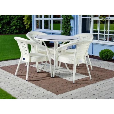 Стол круглый DECO 90 Слоновая кость