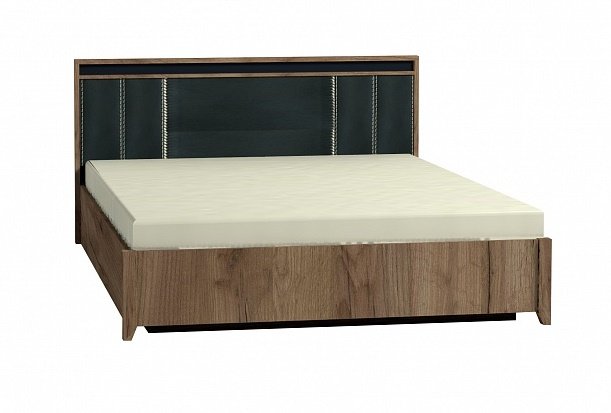 Кровать Nature Люкс с металлическим основанием 160х200 Дуб табачный Craft Глазов
