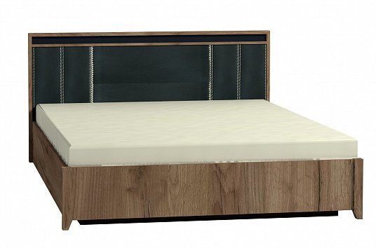 Кровать Nature Люкс с ПМ 160х200 Дуб табачный Craft Глазов