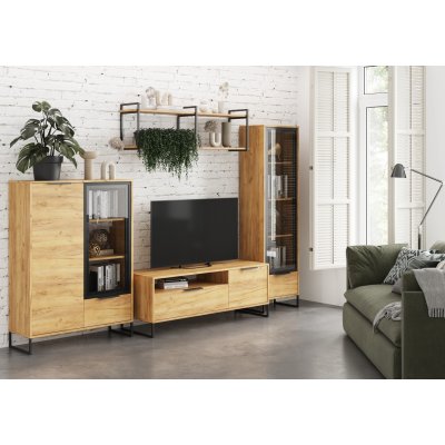Стиль Модульная гостиная LOFT Дуб Крафт Золотой