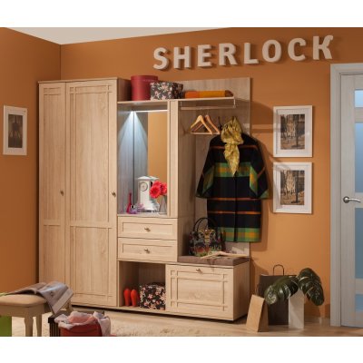 Глазов Модульная прихожая Sherlock Дуб Сонома