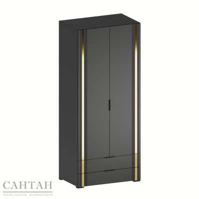 Сантан Шкаф 2-х дверный Эмэ ШК-3905